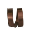 Reliant Ribbon 1.5 in. 100 Yards Double Face Satin Allure Ribbon, Brown 5000-092-09C